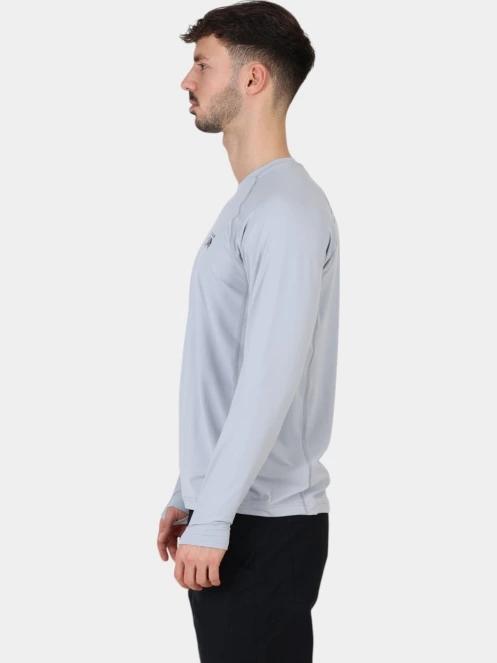 Mountain Hardwear Crater Lake Long Sleeve Crew férfi hosszú ujjú sport póló szürke színben 3