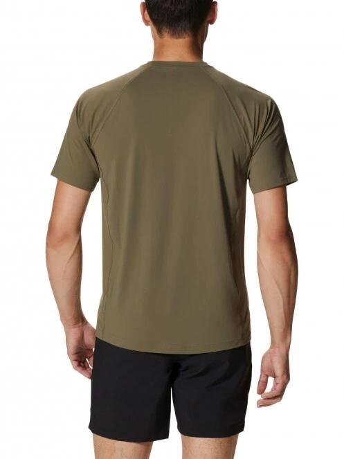 Mountain Hardwear Crater Lake Short Sleeve férfi rövid ujjú sport póló zöld színben 4