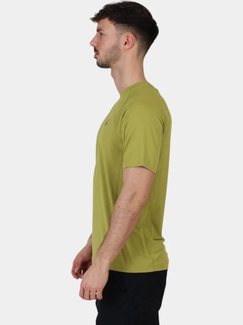 Mountain Hardwear Crater Lake Short Sleeve férfi rövid ujjú sport póló zöld színben 3
