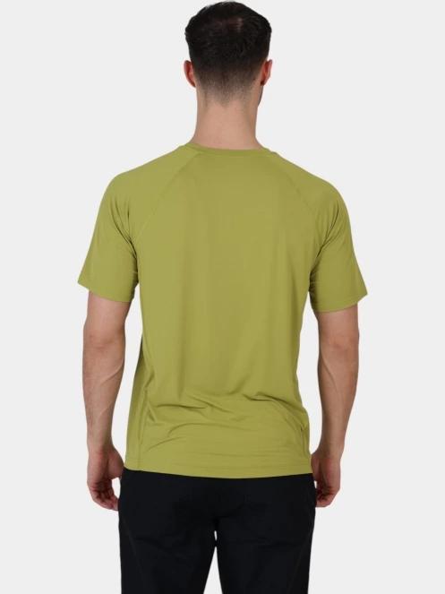 Mountain Hardwear Crater Lake Short Sleeve férfi rövid ujjú sport póló zöld színben 4