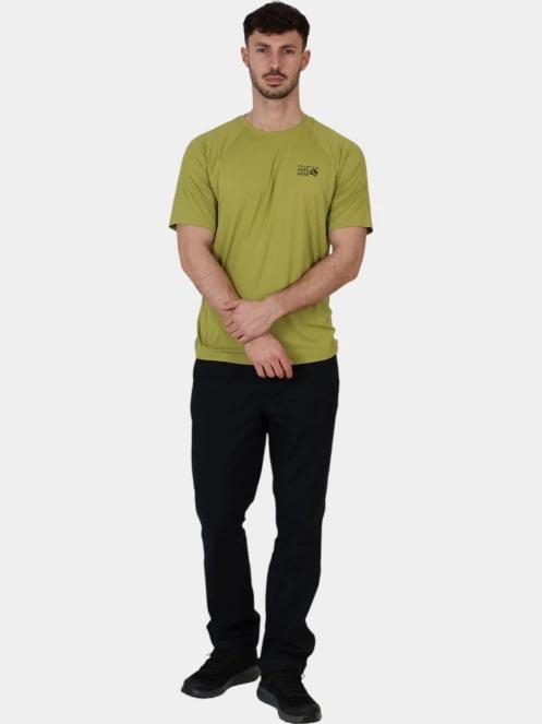 Mountain Hardwear Crater Lake Short Sleeve férfi rövid ujjú sport póló zöld színben 6