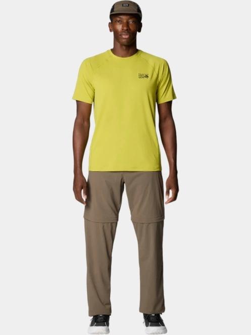 Mountain Hardwear Crater Lake Short Sleeve férfi rövid ujjú sport póló zöld színben 5