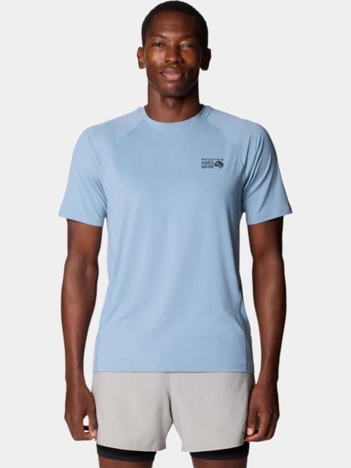 Mountain Hardwear Crater Lake Short Sleeve férfi rövid ujjú sport póló kék színben 2