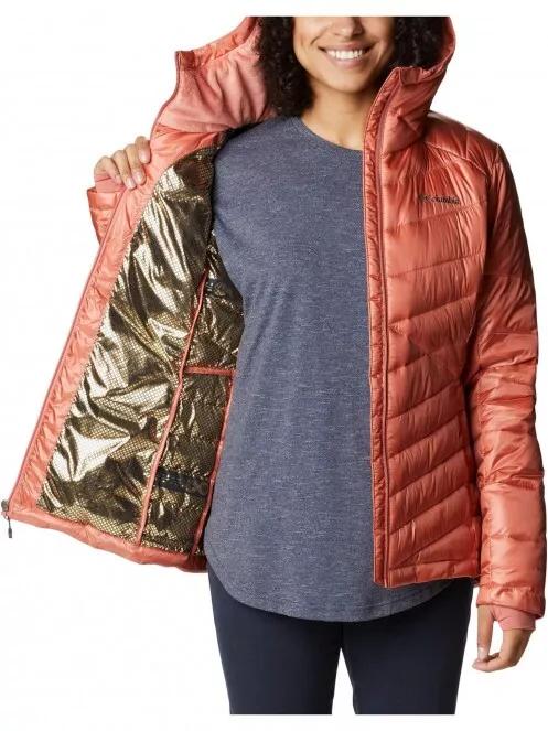 Columbia Joy Peak Hooded Jacket női télikabát piros színben 5