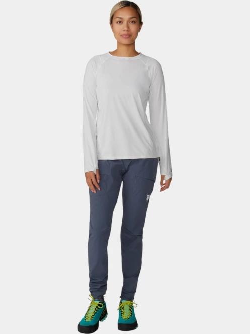 Mountain Hardwear Crater Lake Long Sleeve női hosszú ujjú sport póló szürke színben 5