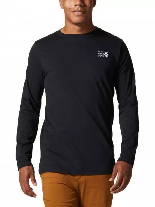 Mountain Hardwear MHW Back Logo Long Sleeve férfi hosszú ujjú póló fekete színben 2