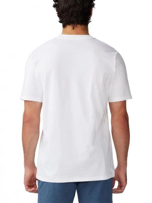 Mountain Hardwear MHW Logo Short Sleeve férfi rövid ujjú póló fehér színben 4