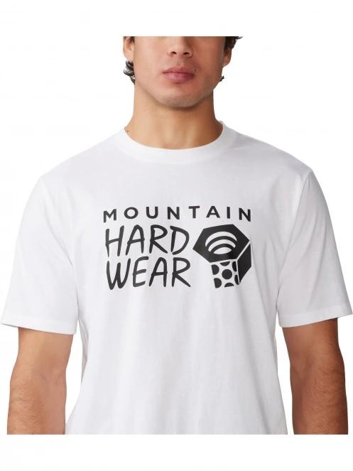 Mountain Hardwear MHW Logo Short Sleeve férfi rövid ujjú póló fehér színben 6