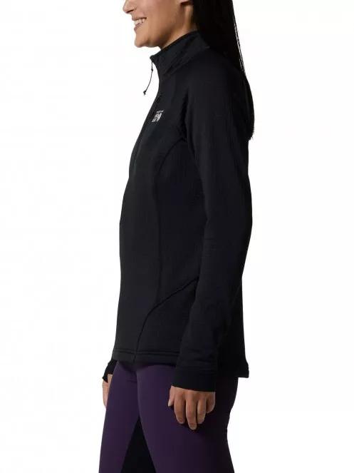Mountain Hardwear Polartec Power Grid Half Zip Jacket női polár pulóver fekete színben 4