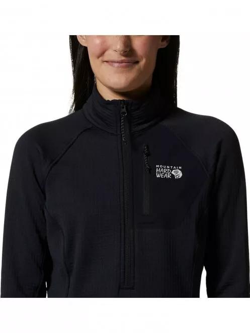 Mountain Hardwear Polartec Power Grid Half Zip Jacket női polár pulóver fekete színben 5