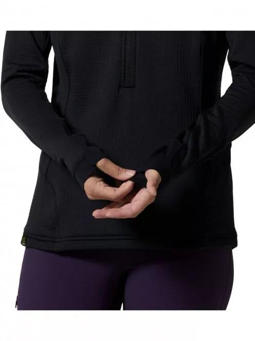 Mountain Hardwear Polartec Power Grid Half Zip Jacket női polár pulóver fekete színben 6