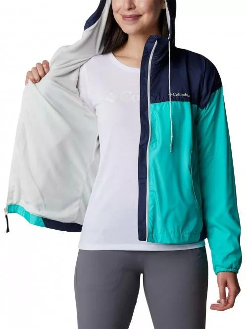 Columbia Flash Challenger Lined Windbreaker női széldzseki zöld színben 5