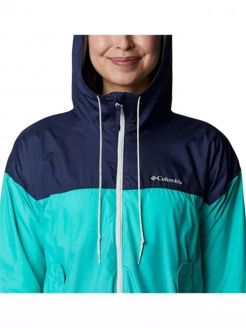 Columbia Flash Challenger Lined Windbreaker női széldzseki zöld színben 6