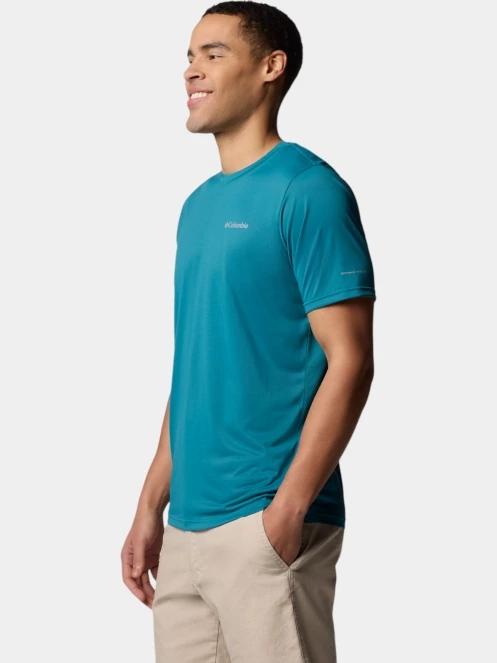 Columbia Columbia Hike Crew férfi rövid ujjú sport póló zöld színben 3
