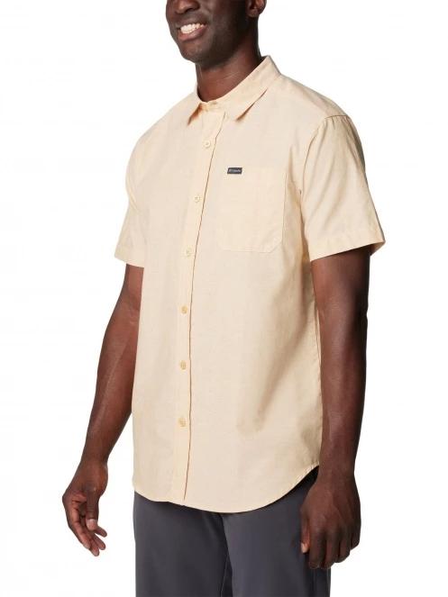 Columbia Rapid Rivers Novelty Short Sleeve Shirt férfi rövid ujjú ing homok színben 5
