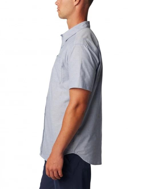 Columbia Rapid Rivers Novelty Short Sleeve Shirt férfi rövid ujjú ing kék színben 3