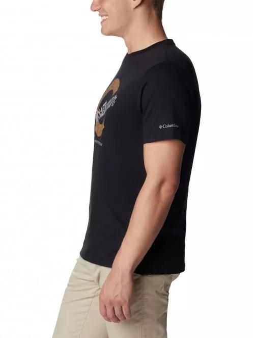 Columbia Csc Seasonal Logo Tee férfi rövid ujjú póló fekete színben 3