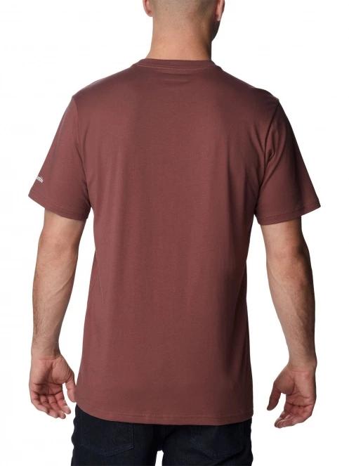 Columbia Csc Seasonal Logo Tee férfi rövid ujjú póló piros színben 4