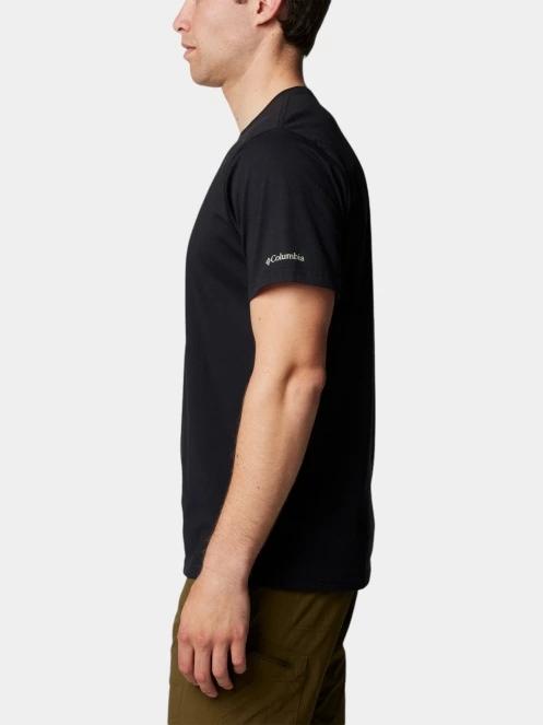 Columbia Csc Seasonal Logo Tee férfi rövid ujjú póló fekete színben 3