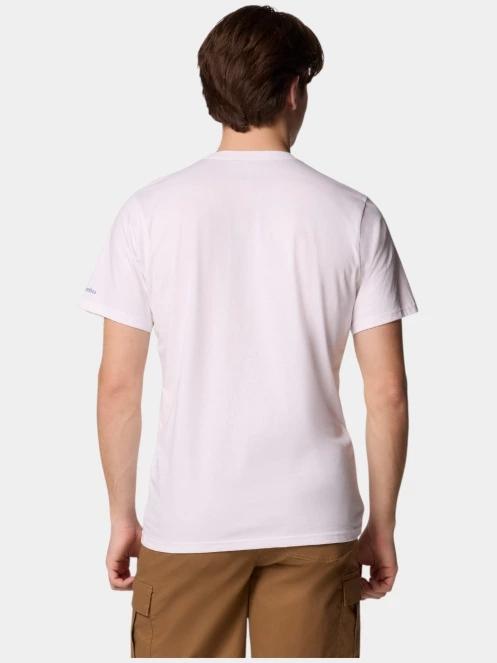 Columbia CSC Seasonal Logo Tee férfi rövid ujjú póló fehér színben 5