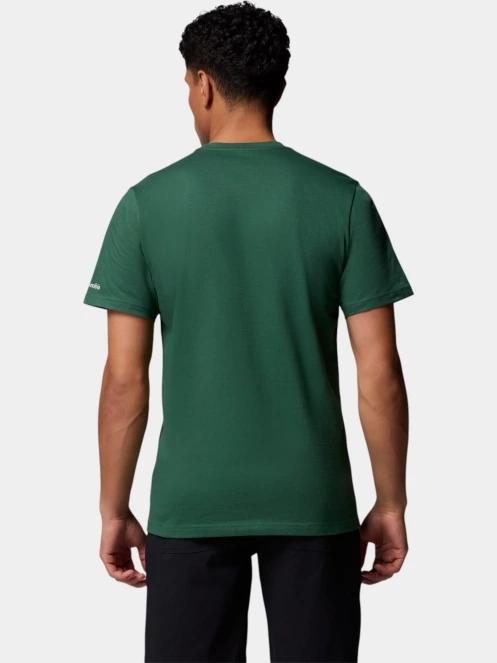Columbia CSC Seasonal Logo Tee férfi rövid ujjú póló zöld színben 4