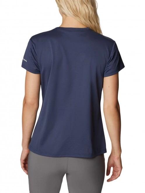Columbia W Cirro Ice Graphic Ss Crew női rövid ujjú sport póló kék színben 4