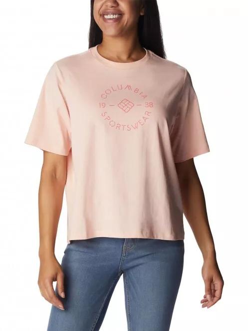 Columbia North Cascades Relaxed Tee női rövid ujjú póló rózsaszín színben 2
