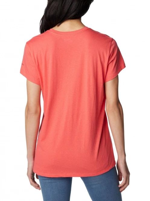 Columbia Columbia Trek Short Sleeve Graphic Tee női rövid ujjú póló piros színben 4