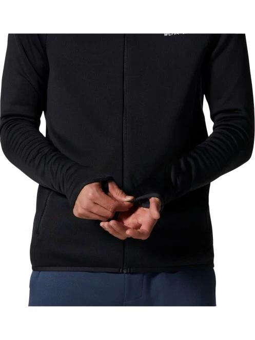 Mountain Hardwear Polartec Power Stretch Pro Jacket férfi polár pulóver fekete színben 6