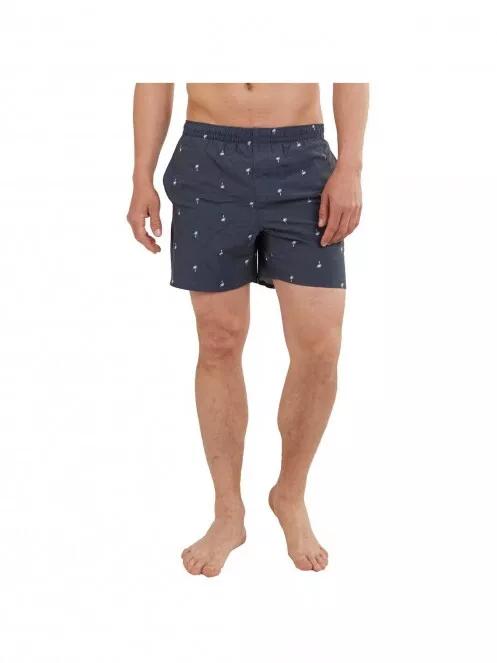 Fundango Bono Print Boardshort férfi fürdőnadrág sötétkék színben 2