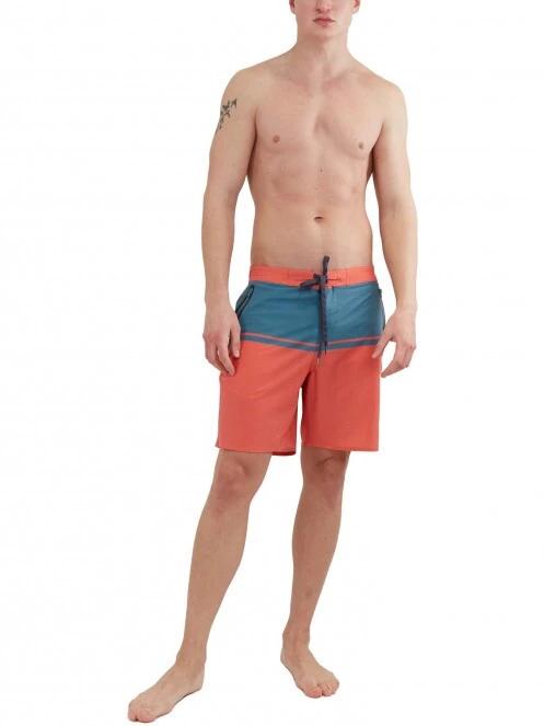 Fundango Morris Boardshort férfi beach short piros színben 4