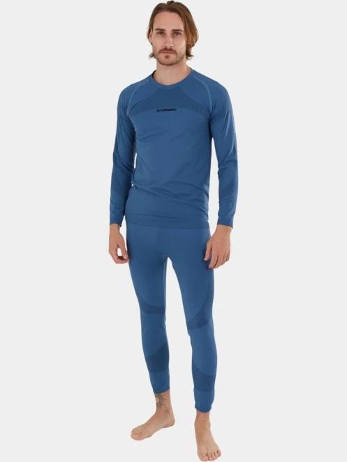 Fundango Seamless Baselayer Set férfi aláöltöző szett kék színben 2