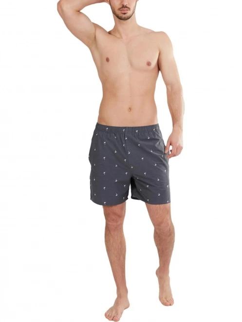 Fundango Bono Print Boardshort férfi boardshort sötétkék színben 4