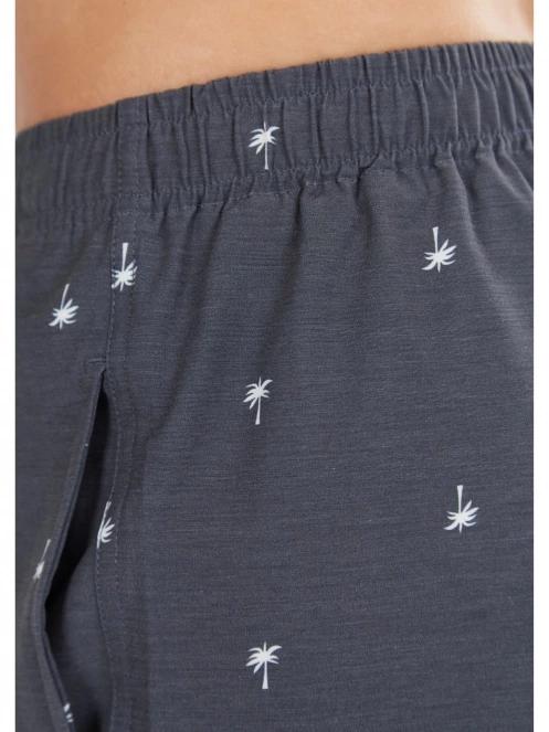Fundango Bono Print Boardshort férfi boardshort sötétkék színben 7