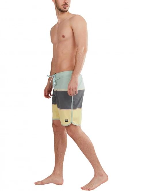 Fundango Neal Boardshort férfi boardshort sárga színben 4