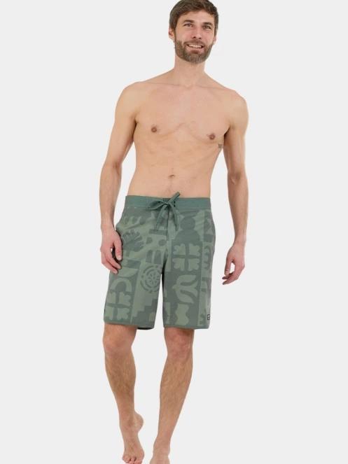 Fundango Neal Boardshorts férfi boardshort zöld színben 4