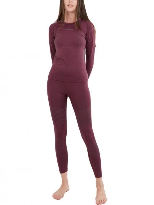 Fundango Seamless Baselayer Set női aláöltöző szett lila színben 4