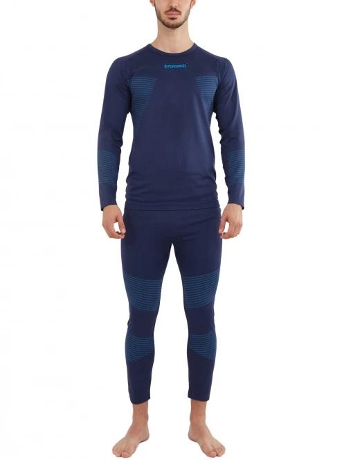 Fundango Seamless Baselayer Set férfi aláöltöző szett sötétkék színben 2