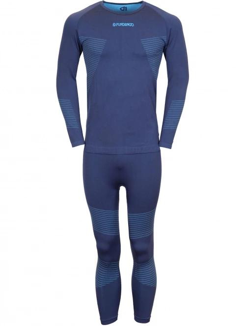 Fundango Seamless Baselayer Set férfi aláöltöző szett sötétkék színben 9