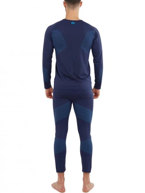 Fundango Seamless Baselayer Set férfi aláöltöző szett sötétkék színben 3