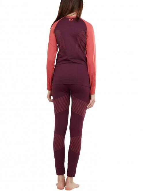 Fundango Seamless Baselayer Set női aláöltöző szett magenta színben 3