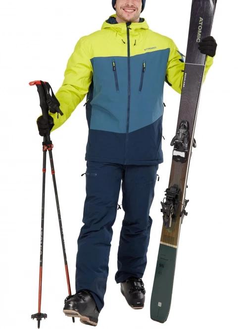 Fundango Teak Pants férfi sínadrág kék színben 4