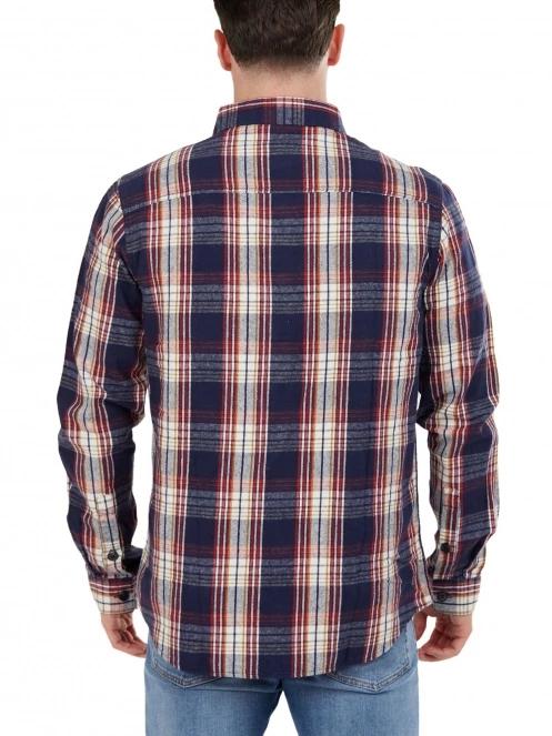 Fundango Harris Shirt férfi hosszú ujjú ing sötétkék színben 3
