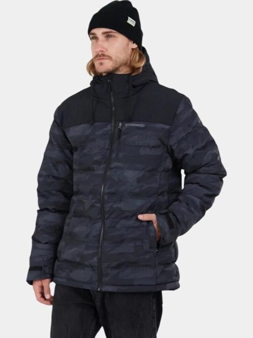 Fundango Passat Padded Jacket férfi steppelt átmeneti kabát szürke színben 2