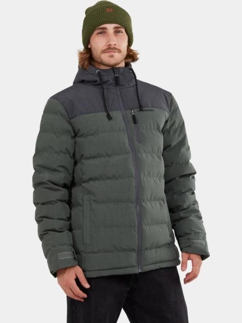 Fundango Passat Padded Jacket férfi steppelt átmeneti kabát zöld színben 2