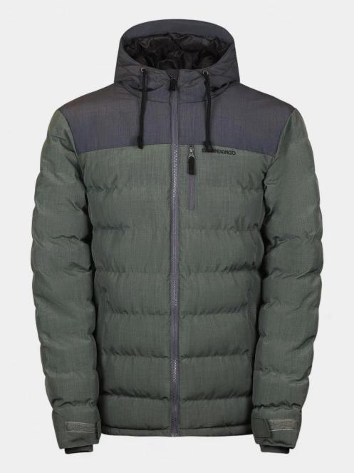 Fundango Passat Padded Jacket férfi steppelt átmeneti kabát zöld színben 8