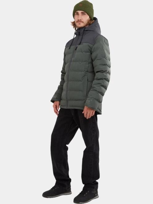 Fundango Passat Padded Jacket férfi steppelt átmeneti kabát zöld színben 4