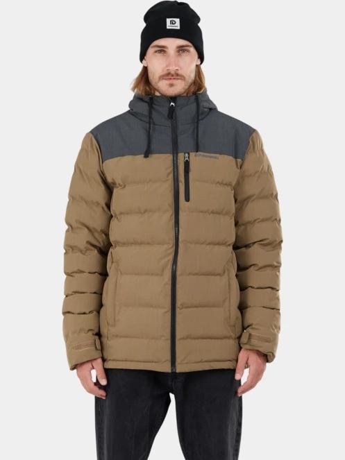 Fundango Passat Padded Jacket férfi steppelt átmeneti kabát barna színben 2