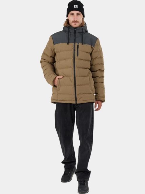 Fundango Passat Padded Jacket férfi steppelt átmeneti kabát barna színben 4