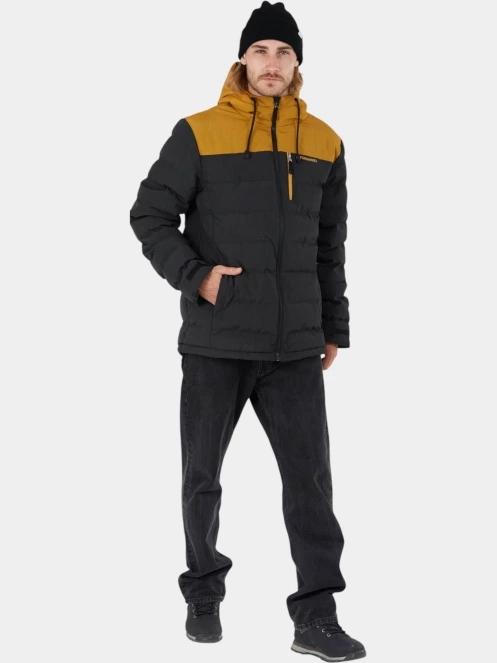 Fundango Passat Padded Jacket férfi steppelt átmeneti kabát fekete színben 4